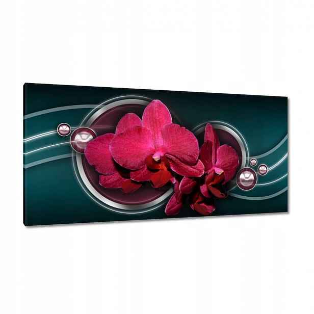 Obrazy 115x55 Fialový orchidej