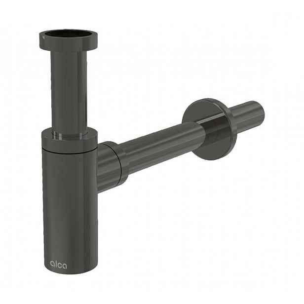Alca - Designový sifon, lesklý gun metal A400-GM-P