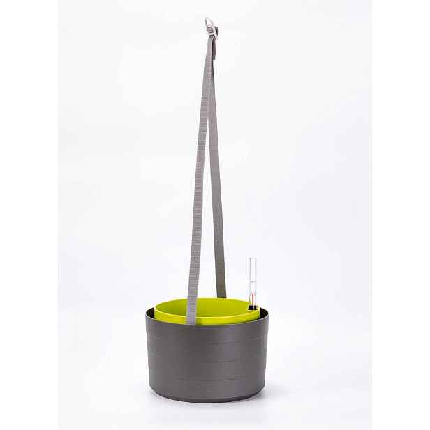 Plastia Berberis Závěsný samozavlažovací květináč kulatý 30 cm,