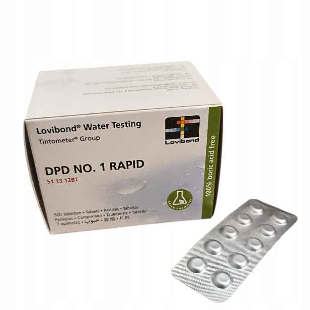 Lovibond tablety Dpd 1 Rapid tester chloru 500 ks pro ruční tester