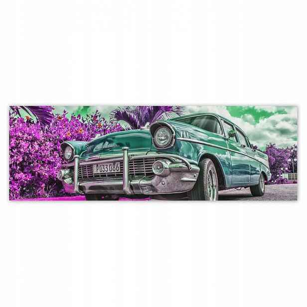 Plakáty 200x66 Klasické auto v tyrkysové barvě