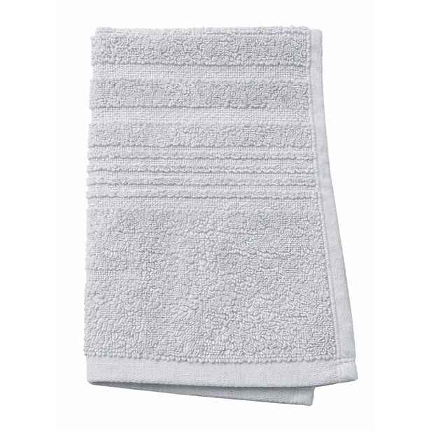 Ručník pro hosty Bilbao 30x55 cm, stříbrný
