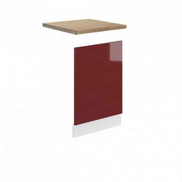 Vicco PŘEDNÍ PANEL R-Line Červená vysoký lesk 45 cm , PD Dub
