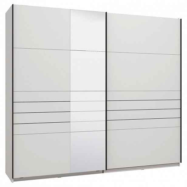 Xora SKŘÍŇ S POSOUVACÍMI DVEŘMI, bílá, 245/217,5/61 cm