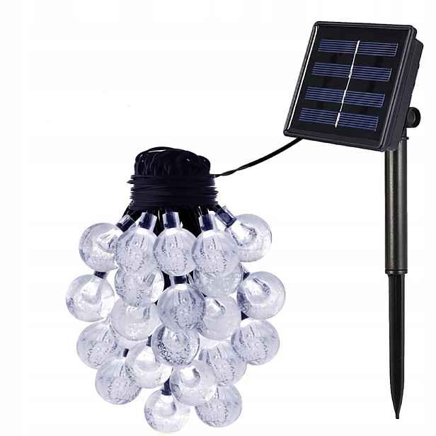 Zahradní Solární Lampy, Solární Girlanda, Voděodolná, 30 Led, 6 M