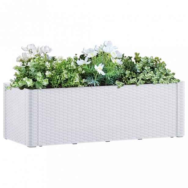 Zahradní vyvýšený truhlík 100x43x33 cm PP Dekorhome Bílá