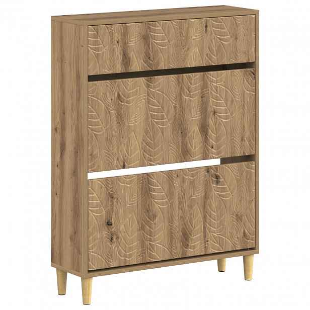 vidaXL Skříň na obuv DELFT 78 x 24 x 103 cm Kompozitní dřevo