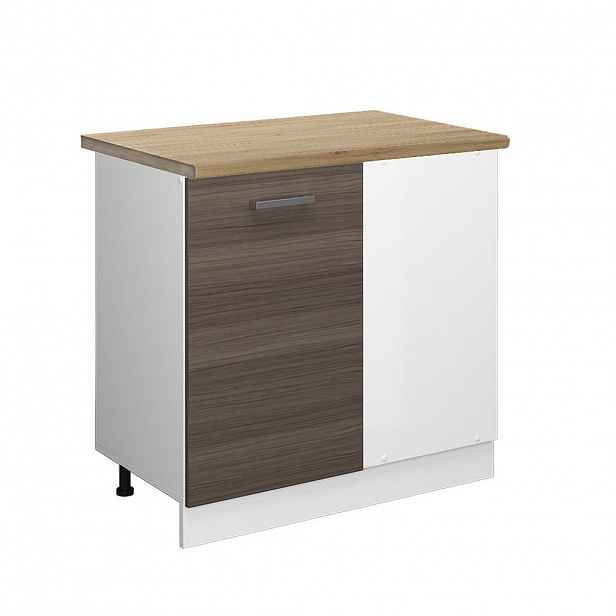Vicco ROHOVÁ SKŘÍŇKA R-Line Ušlechtilá šedá 86 cm , PD Dub