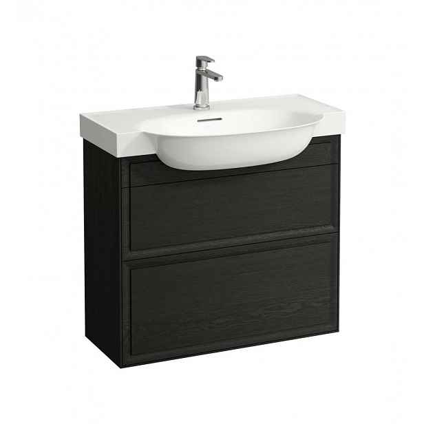 Laufen The New Classic - Umyvadlová skříňka, 78x32x68 cm, 2 zásuvky, černý dub H4060420856281