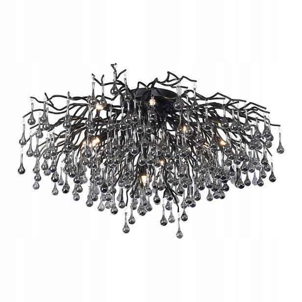 Stropní Svítidlo Stropní Svítidlo Lustr Glamour Černá Icicle 14xG9 Paul Neuhaus