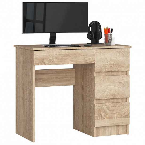 RAUMHIRSCH FURNITURE PSACÍ STŮL dub Sonoma 77/90/50