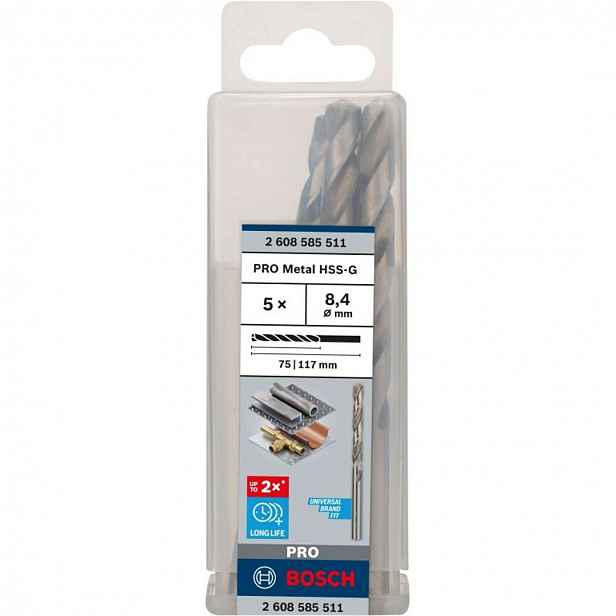 Bosch - Sada vrtáků do kovu, 8,4x117 mm, 5 ks 2608585511