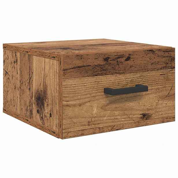 vidaXL Noční skříňka Staré dřevo 35 x 35 x 20 cm Kompozitní dřevo