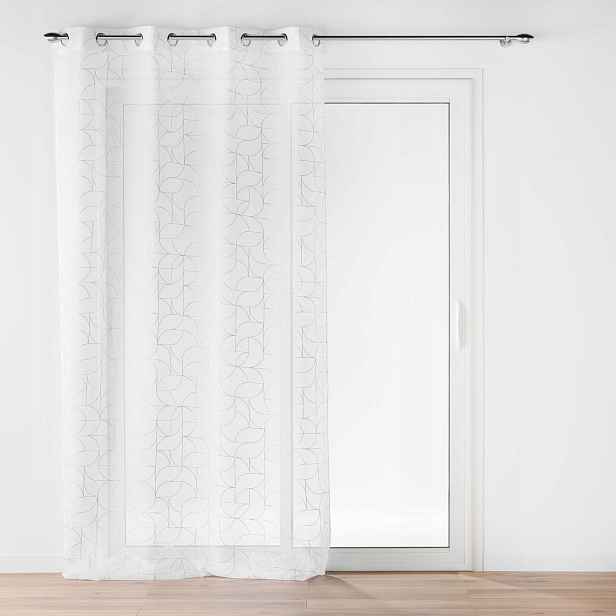 Záclona Bílá Na Průchodkách Se Zlatým Potiskem Do Obývacího Pokoje Louxor 140 X 240 CM