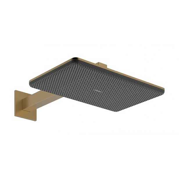 Hlavová sprcha Hansgrohe Raindance Alive Q na stěnu včetně sprchového ramena kartáčovaný bronz 24551140