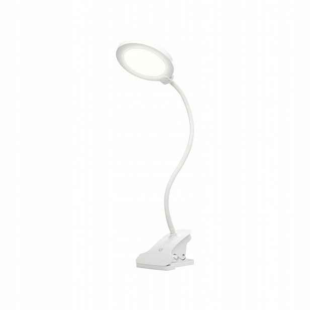 Lampa s klipem, ohýbatelná, Led lampa na čtení, stolní noční lampa Nilsen