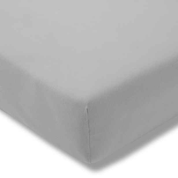 Prostěradlo s gumou zwirn-jersey 200 x 200 cm Platin jersey