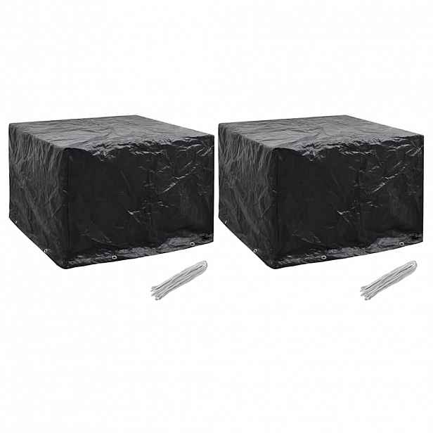 vidaXL Plachty na zahradní nábytek 2 ks 8 oček 122 x 112 x 98 cm
