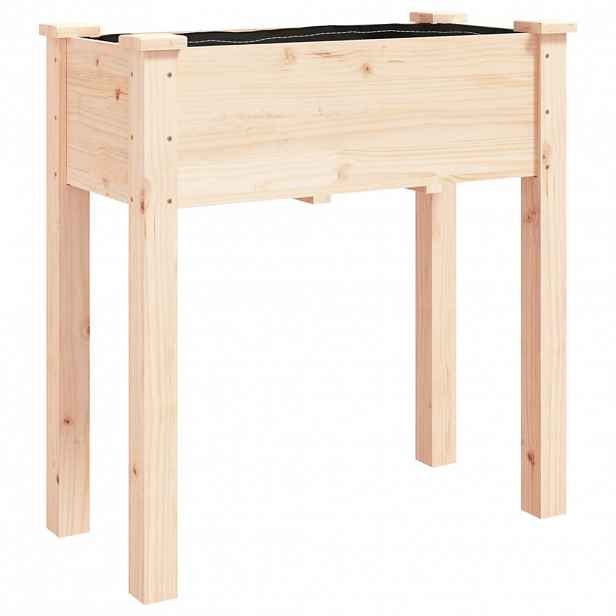 vidaXL Truhlík s vložkou 71 x 37 x 76 cm masivní jedlové dřevo