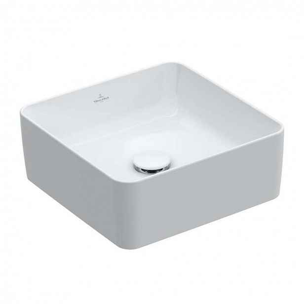 Villeroy & Boch Collaro - Umyvadlo na desku, 38x38 cm, CeramicPlus, alpská bílá 4A2138R1