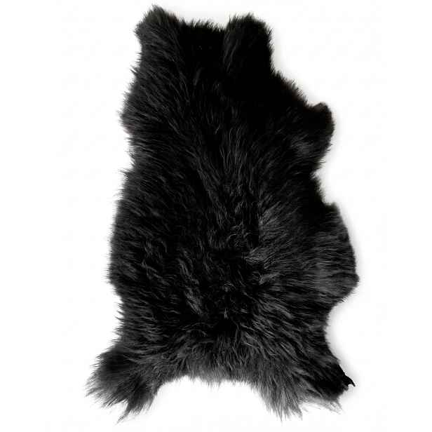 Ovčí kůže „vřesová“ Premium – Černá Hnědá – 110 cm/XXXL (Jehněčí) – 100% přírodní!