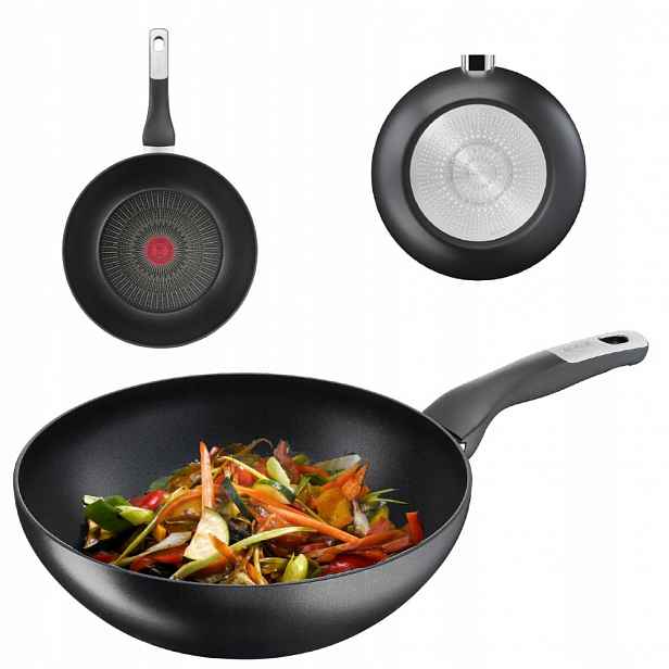 Pánev Wok Tefal 22 CM Indukční, Nepřilnavý Povrch 82380