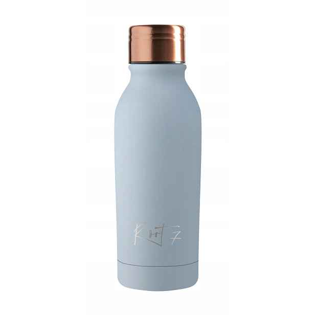 Termoska na kávu a čaj, nerezová ocel, modrá, 350 ml Root7