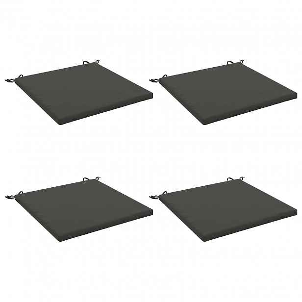vidaXL Polstry ve 4 kusech SOEST 4 ks 100% polyester Antracitová