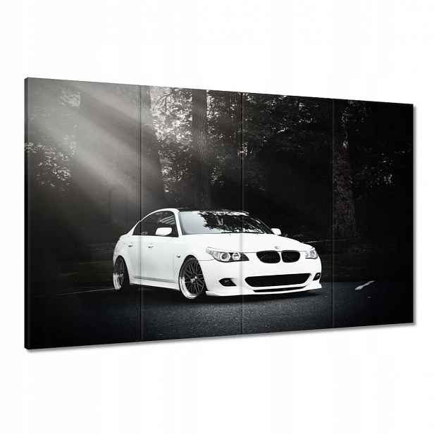 Obrazy 120x80 Bílé Bmw Šedé Auto