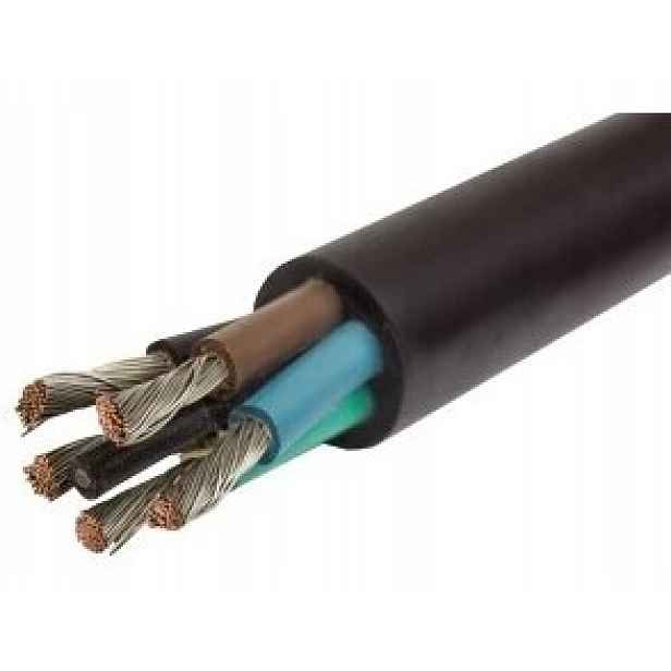 Gumový kabel H07RN-F 5x35 mm² černý, 1 metr