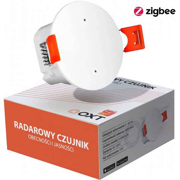 Oxt Senzor Přítomnosti Jasu 230V Zigbee Tuya T160