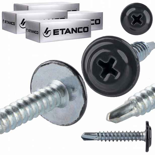 Samovrtné podložky 4,2 x 25 mm Ral 7016 1000 ks Etanco Gm-b