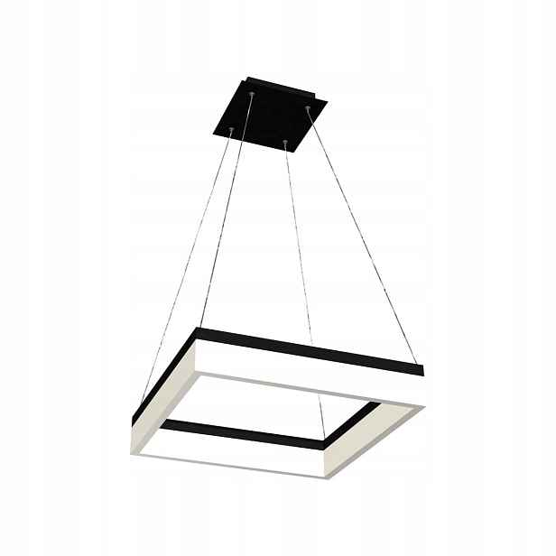 Závěsná Led lampa Nero 32W, nastavitelná, černá/bílá Milagro