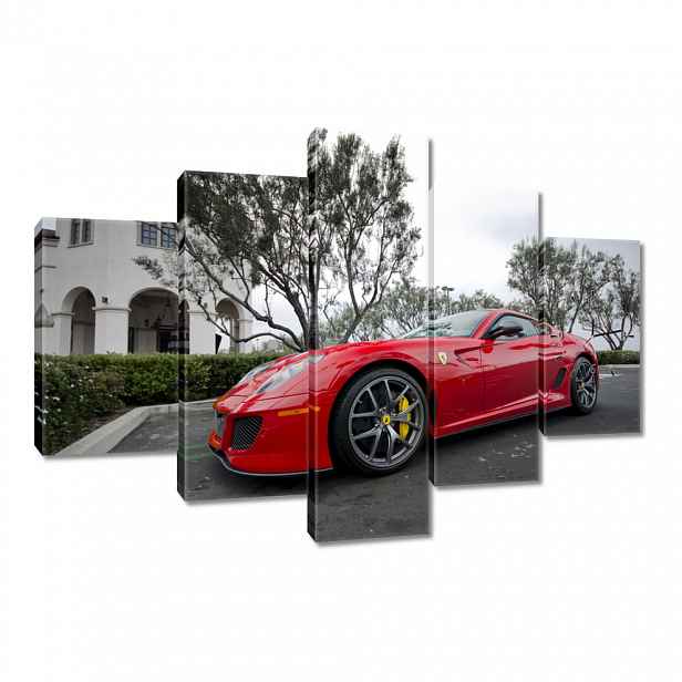 Nástěnné hodiny 150x105 Červené Ferarri