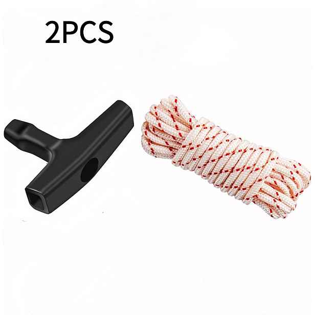 TEMU 4/2 ks Startovací s rukojetí, 10 stop x 3,5 mm Odolná náhradní šňůra pro sekačku na trávu, generátor, motorovou pilu, sněhulák, vyžínač a malé