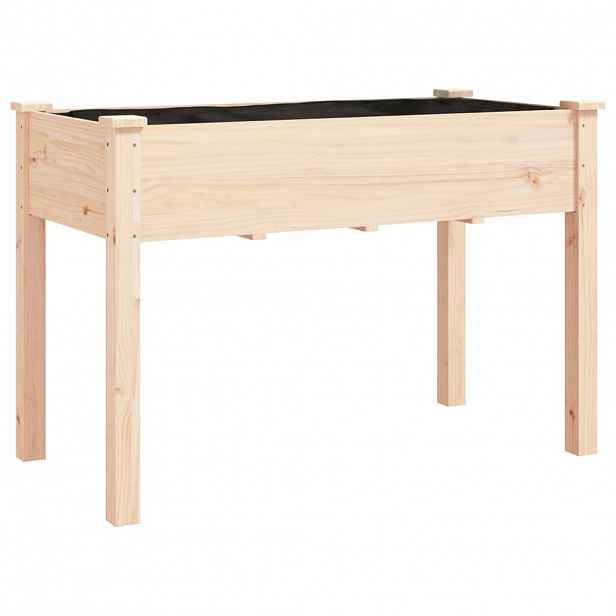 vidaXL Truhlík s vložkou 118 x 59 x 76 cm masivní jedlové dřevo