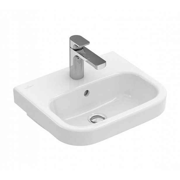 Villeroy & Boch Architectura - Umývátko 45x38 cm, s přepadem, 1 otvor pro baterii, alpská bílá 43734501