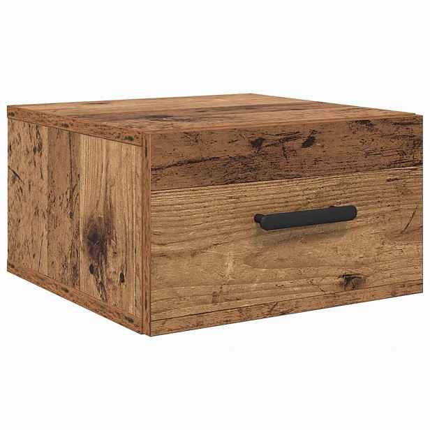 vidaXL Noční skříňka 35 x 35 x 20 cm Kompozitní dřevo Staré dřevo