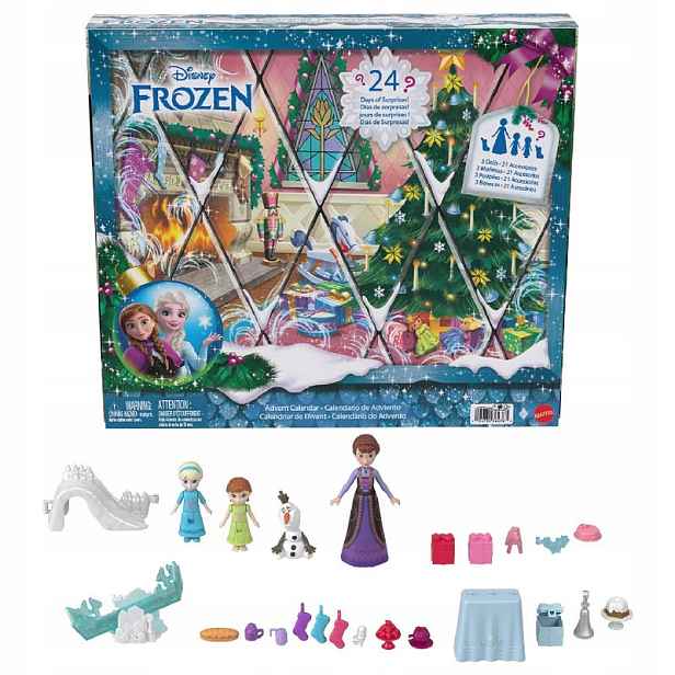 Adventní Kalendář Disney Ledové Království Panenka Elsa Dárek K Vánocům Set