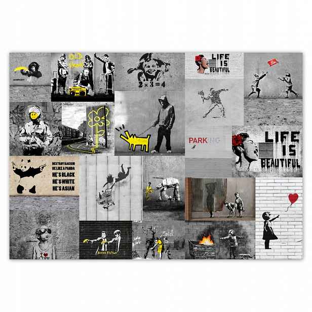 Fototapety flizelina 208x146 Full Mix Banksy