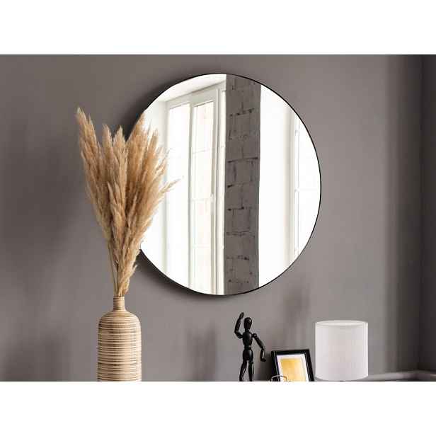 Nástěnné zrcadlo Esra 50 cm, černé