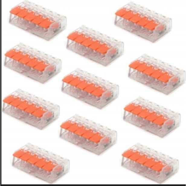 50 x Rychlospojka Elektrická Spojka Kostka Vargo Pro Kabely 5 Svorek