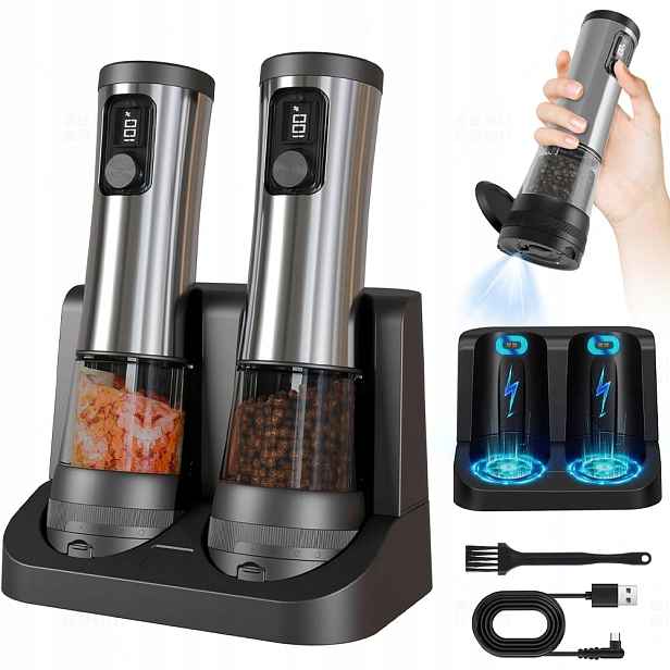 Elektrický Mlýnek Na Sůl A Pepř, Koření, Regulace Mletí, Nabíjecí