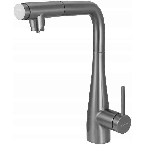 Kuchyňská baterie Titanium s filtrací a výsuvným výtokem, Ocel 304