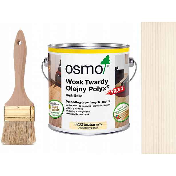 Osmo 3240 Tvrdý vosk olejový rapid 2,5 L Bílý