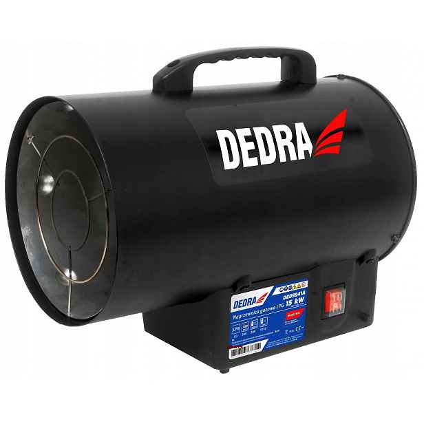 Plynové topidlo 17 kW, černé Dedra DED9941A