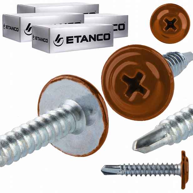 Samovrtné podložky 4,2 x 25 mm Ral 8004 1000 ks Etanco Gm-b