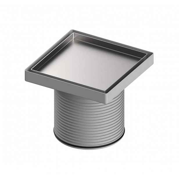 Tece TECEdrainpoint S - Rám pro mřížku s nástavcem, 15x15 cm, nerez 3660011