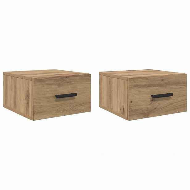 vidaXL Noční skříňka 2 ks 35 x 35 x 20 cm Kompozitní dřevo