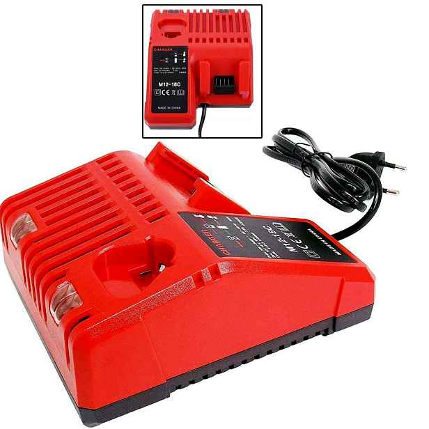 Dvojitá náhradní nabíječka pro Milwaukee M12-18FC M12 M14 M18